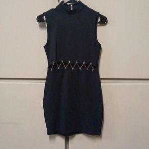 Short, fitted, sleeveless dress